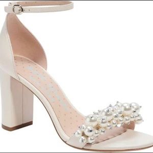Kate Spade pearl block heels - size 7